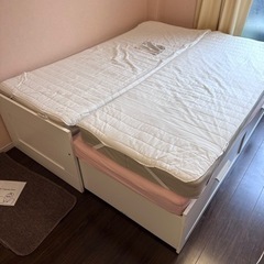 【ネット決済】IKEA イケア　クインサイズ　シングルサイズベット