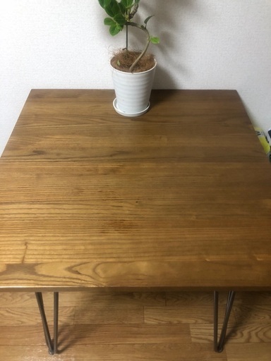 木製テーブル　ダイニングテーブル　デスク　天然木