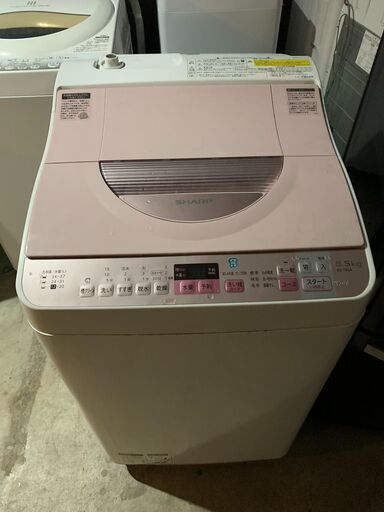 ☺最短当日配送可♡無料で配送及び設置いたします♡SHARP 洗濯乾燥機 ES-TX5A-P　5.5キロ 2017年製☺シャープ002