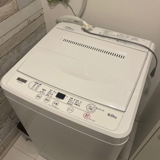 【美品】2021年製 6キロ 洗濯機