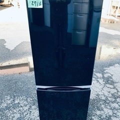 ✨2018年製✨2716番 東芝✨冷凍冷蔵庫✨GR-M15BS(K)‼️