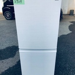 ✨2018年製✨ 2727番 シャープ✨冷凍冷蔵庫✨SJ-D14D-W‼️