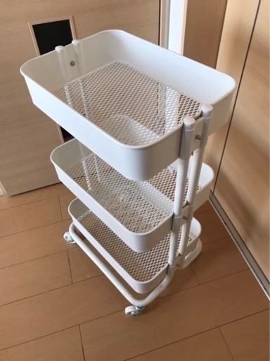お値下げ♪IKEA キッチンワゴン ロースゴク ホワイト doradal.com.co