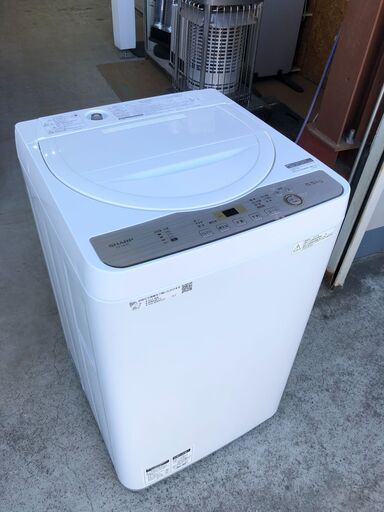 【動作保証あり】SHARP シャープ 2018年 ES-GE5C 5.5kg 洗濯機【管理KRS542】