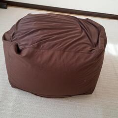 無印良品　体にフィットするソファ　ブラウンビーズクッション