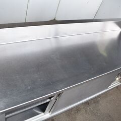 【ヤ取終了3/13】≪y529≫美品 マルゼン ステンレス キャビネット作業台/戸棚付き調理台/食器庫 バックガード 厨房/飲食店 50204-01