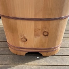 【引取・発送OK】さわらのお風呂桶　木製風呂　サウナの水風呂に　古民家　露天風呂　アウトドア