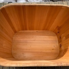 【引取・発送OK】さわらのお風呂桶　木製風呂　サウナの水風呂に　古民家　露天風呂　アウトドア