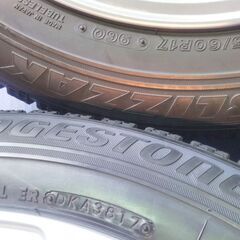 冬17インチ【富山】エスティマ C-HR アルファード カローラ クロスロード MPV エクストレイル エルグランド 冬 ブリヂストン 215/60R17 中古4本 IS45 +45 ET45