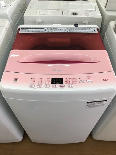 【店頭受け渡し】(71)  Haier  JW-U55HK  2021年製　5.5kg全自動洗濯機　中古品