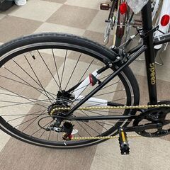 🚴1年保証!!未使用!! 21Technology(21テクノロジー) クロスバイクシマノ製6段変速ギア ブラックゴールド🚴226