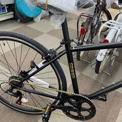 🚴1年保証!!未使用!! 21Technology(21テクノロジー) クロスバイクシマノ製6段変速ギア ブラックゴールド🚴226