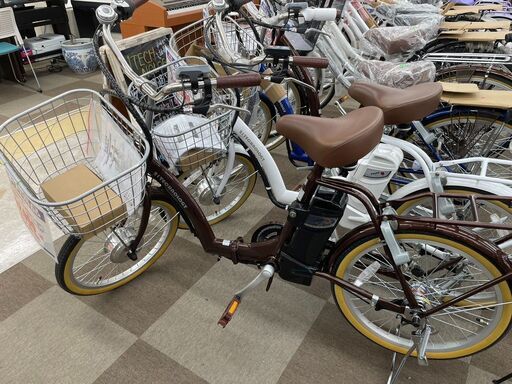 ✨今売れてます！！ 新品未使用21Technology(21テクノロジー) ⭐20インチ電動アシスト自転車⭐ 1年間保証 ブラウン✨224