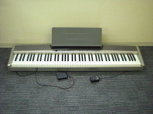 KD136)CASIO 電子ピアノ PX-120 88鍵盤 2008年製 アダプター・フットペダル・譜面台付き 中古品【取りに来られる方限定】