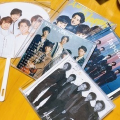 ０円！嵐のCD（ダビングした物）４枚➕ミニうちわ