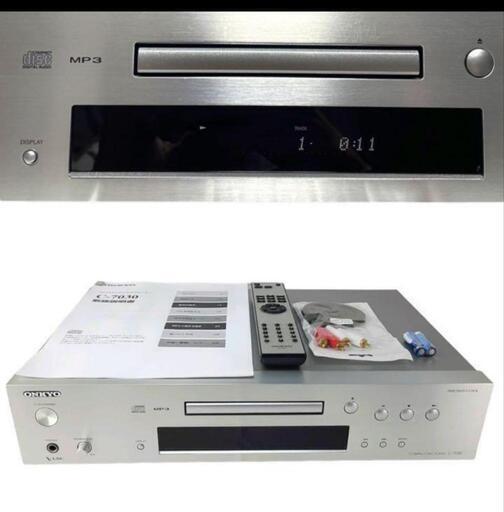 【美品 動作確認済】ONKYO CDプレーヤー (シルバー) C-7030(S)