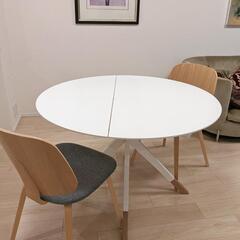 ボーコンセプト BILLUND ラウンド テーブル ダイニングテーブル　チェア　3点セット　丸いテーブル