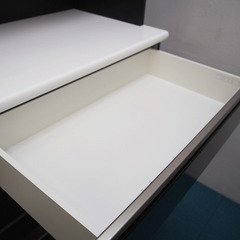 ニトリ キッチンボード 食器棚 幅120×奥行50×高さ206cm Nポスティア120KB BK 黒系 (LA23)