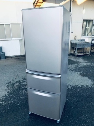 ④✨2016年製✨1724番 三菱✨ノンフロン冷凍冷蔵庫✨MR-C37Z-P1‼️