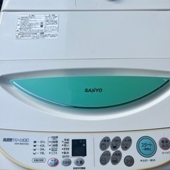 【中古品格安】サンヨーの洗濯機ASW B60V 6.0kタイプ