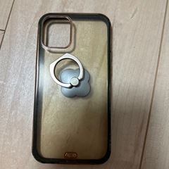 iPhoneのケース柔らかい素材　緑とゴールド