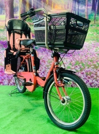 ❷ 4792子供乗せ電動アシスト自転車パナソニック3人乗り20インチ