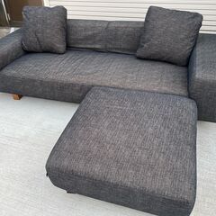 NOYES ノイエス オットマン付きソファセット 中古品