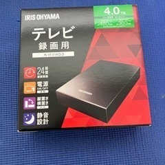 【新品未開封】アイリスオーヤマ 4TB 外付けHDD