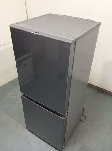 （2/19受渡済）JT6196【AQUA/アクア 2ドア冷蔵庫】激安品 2021年製 AQR-13K-S 家電 キッチン 冷蔵冷凍庫 右開き 126L