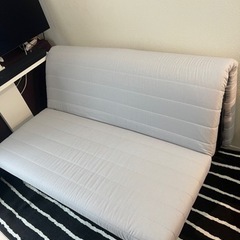 【ネット決済・配送可】IKEA ソファーベッド LYCKSELE...