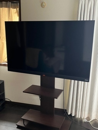 [終了]アイリスオーヤマ　テレビ55型+壁掛け風テレビスタンド
