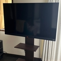 [終了]アイリスオーヤマ　テレビ55型+壁掛け風テレビスタンド