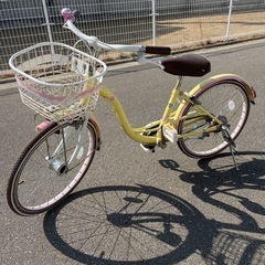 子供用自転車　20インチ　黄色　女子