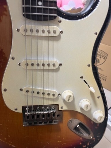 エレキギター ビンテージ加工 メーカー不明 激シブ！レリック加工の