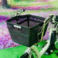 4785子供乗せ電動アシスト自転車ブリヂストン3人乗り