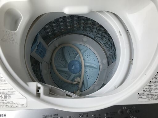 TOSHIBA 東芝電気洗濯機 AW-5G6 5.0kg 2019年製 取扱説明書付 幅563mm奥行580mm高さ957mm 説明欄必読