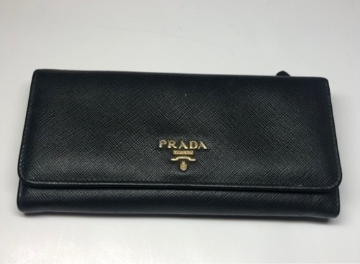 [値下げ]PRADA プラダ サフィアーノ 長財布 ブラック