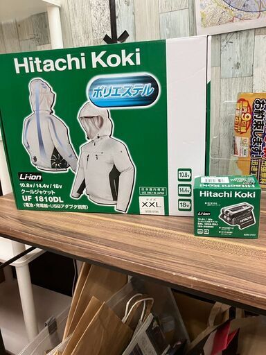 HITACHI 日立　クールジャケット　コードレス　USB　アダプター　セット　 No.●5639※現金、クレジット、スマホ決済対応※