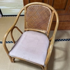 【最終値下げ】ラタン　椅子　オールドラタン　アンティーク