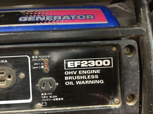ヤマハ　EF-2300　発電機　中古品　ガソリン燃料　100V23A　【ハンズクラフト宜野湾店】