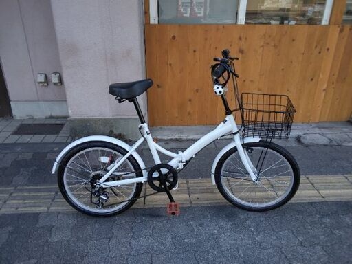 折りたたみ自転車 ジオクロス ホワイト OVK206 [外装6段 /20インチ] 20吋 折り畳み自転車 外装6段/ホワイト 折りたたみ自転車 ジオクロス