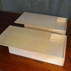 もろぶた　餅箱　 2個　木製　昭和レトロ