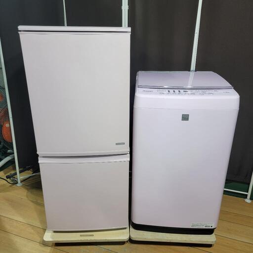 ‍♂️s売約済み‼️設置まで無料‼️かわいいピンクセット✨SHARP 家電セット 2