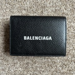 極美品　定番　バレンシアガ　ミニウォレット　三つ折り財布
