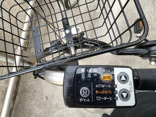 美品！！Panasonic 電動自転車 チャイルドシート2つ カゴ付 3人乗り可