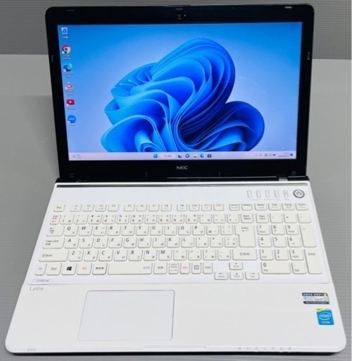 【取引先決定済み】全国配送可！　Celeron、HDD750GB、Windows11搭載　NEC製ノートパソコンLaVie　カメラ、ACアダプター付属