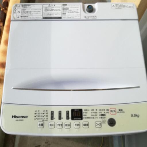 【お取引中】洗濯機 ハイセンス 全自動洗濯機 5.5kg
