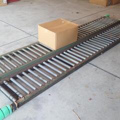 播種機コンベア 自作コンベア 苗床 コロコロ 足折り畳み式