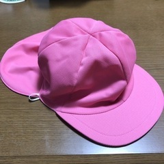 カラー帽子　桃色