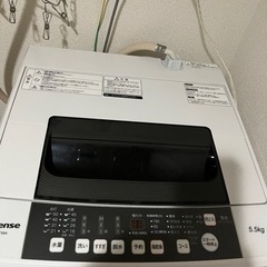 【取引者決定済】Hisense 洗濯機
